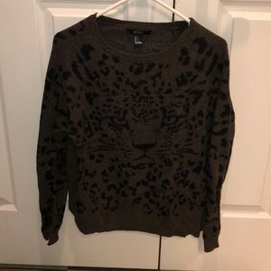 Forever 21 Cheetah Print Sweater